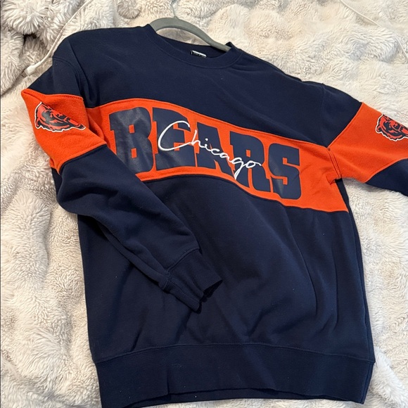 NFL Sweaters - NFL Chicago Bears Navy and Orange Turtleneck Sweater